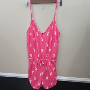 PLAYBOY Pink Pajama Romper